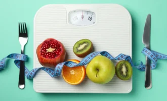 weight-management-and-nutrition-fruits-in-a-weighing-scale